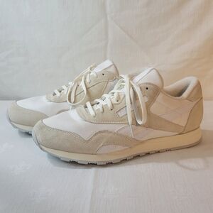 Reebok Classic Nylon Men's 10.5 Sneakers Tennis Shoes in White